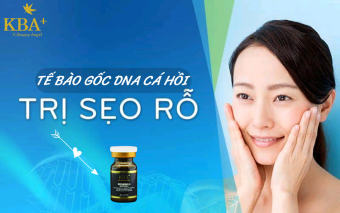 TẾ BÀO GỐC TRỊ SẸO RỖ KBA DNA CÁ HỒI REPAIRING A AMPOULE, giúp cho trẻ hoá làn da và tái sinh làn da mới ( Lẻ 1 lọ 8ml )