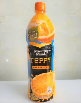 NƯỚC CAM CÓ TÉP [VN] TEPPY Orange Juice Drink with Orange Pulps