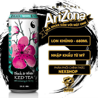 Trà Arizona Nhân Sâm Mật Ong Black & White 680ml - Nhập khẩu từ Mỹ