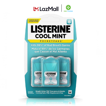 Miếng ngậm thơm miệng Listerine Pocketpaks Cool Mint 72 miếng