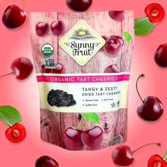 Cherry Khô Hữu Cơ Sunny Fruit Organic Tart Cherries 100g - Cherry Sấy Khô - Hoa Quả Sấy Khô - Trái Cây Sấy Nhập Khẩu