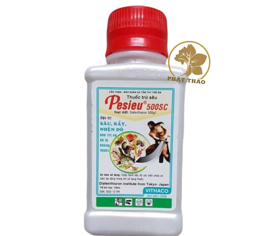 Thuốc trừ  sâu PESIEU 500sc 100ml  sâu rầy bọ trĩ nhện đỏ