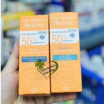 Kem Chống Nắng Avene Dry Touch Fluide Spf50+ 50Ml / Avene Mattifying Cleanance Spf50+ 50Ml