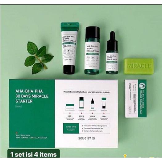 SET 4 MÓN AHA-BHA-PHA 30 DAYS MIRACLE STARTER SOME BY MI