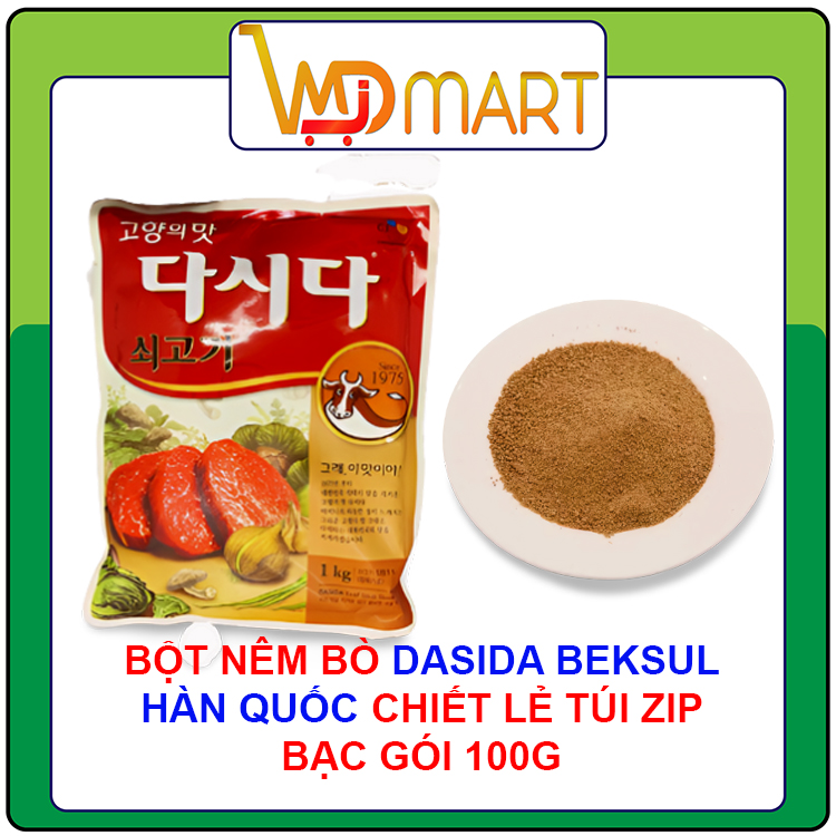 Bột nêm bò dasida hàn quốc chiết lẻ