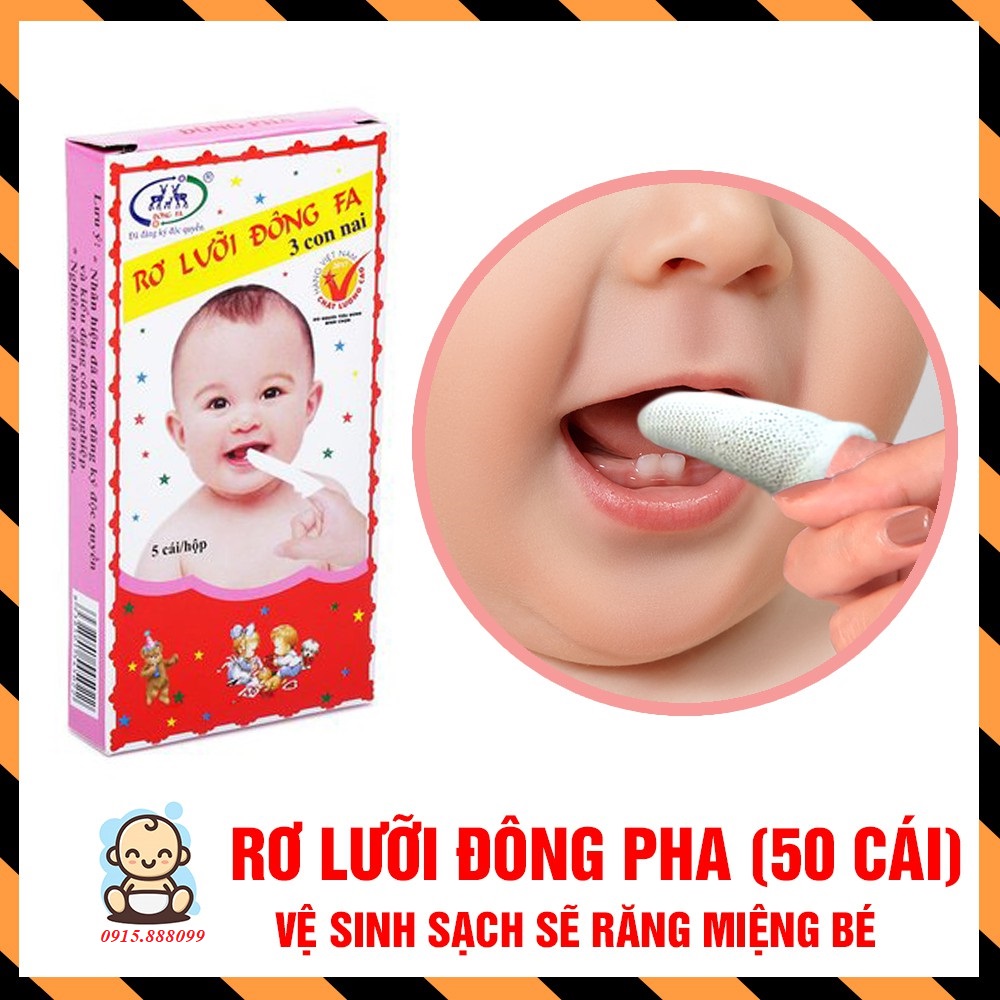 Rơ lưỡi đông fa 10 hộp 50 cái cho bé