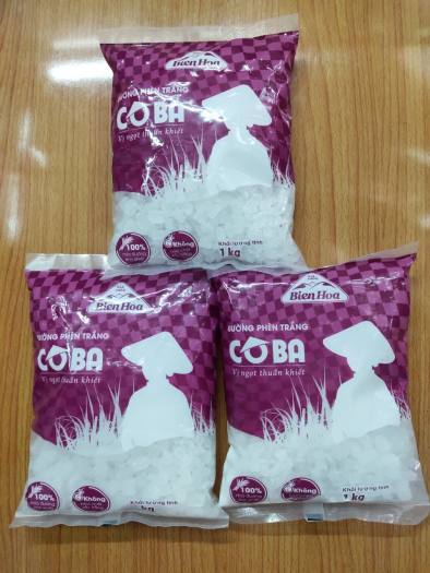 ĐƯỜNG PHÈN BIÊN HÒA TÚI 1KG - Đường phèn sạch trắng Cô Ba 1kg - Đường Phèn Bi 1kg