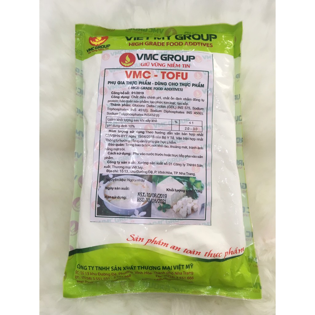 VMC Tofu - Giúp đông tụ tàu hũ thay cho đường nho Pháp gói 1kg