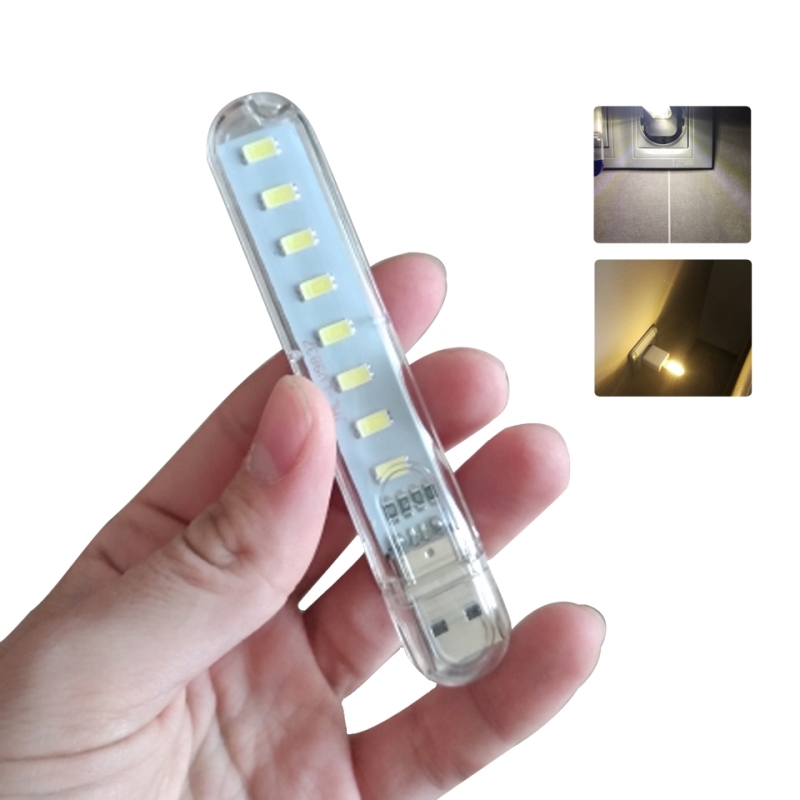 Thanh đèn led 8 bóng cổng usb