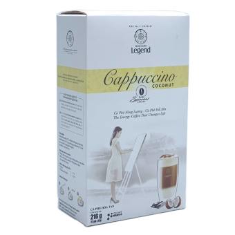 Cà phê Cappuccino Coconut Trung Nguyên( Vị Dừa) Hộp 12 Gói