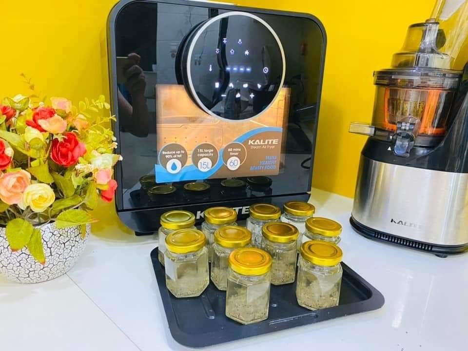 Nồi chiên kalite steam star nồi chiên hơi nước kalite steam star, dung tích 15l, hấp chiên 2in1, bh 2 năm