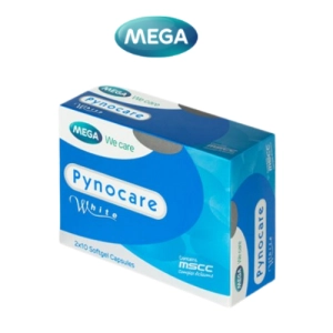 สินค้า 💕ลดฝ้า ขาวใส💕 Mega We Care Pynocare White บรรจุ 20 แคปซูล เมก้าวีแคร์ ไพโนแคร์ไวท์
