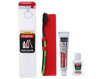 Bộ du lịch colgate gồm hộp bàn chải kem đánh răng 35g nước súc miệng 20ml