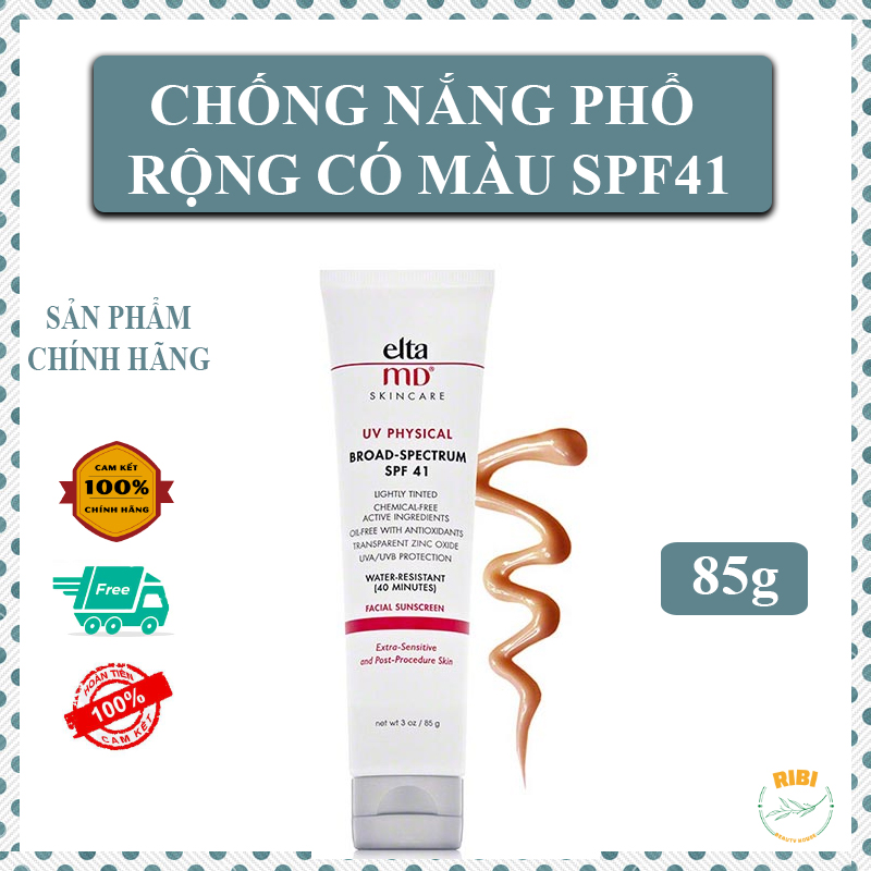 Kem chống nắng elta md spf 41- kem chống nắng khô thoáng có màu eltamd uv physical broad-spectrum spf 41