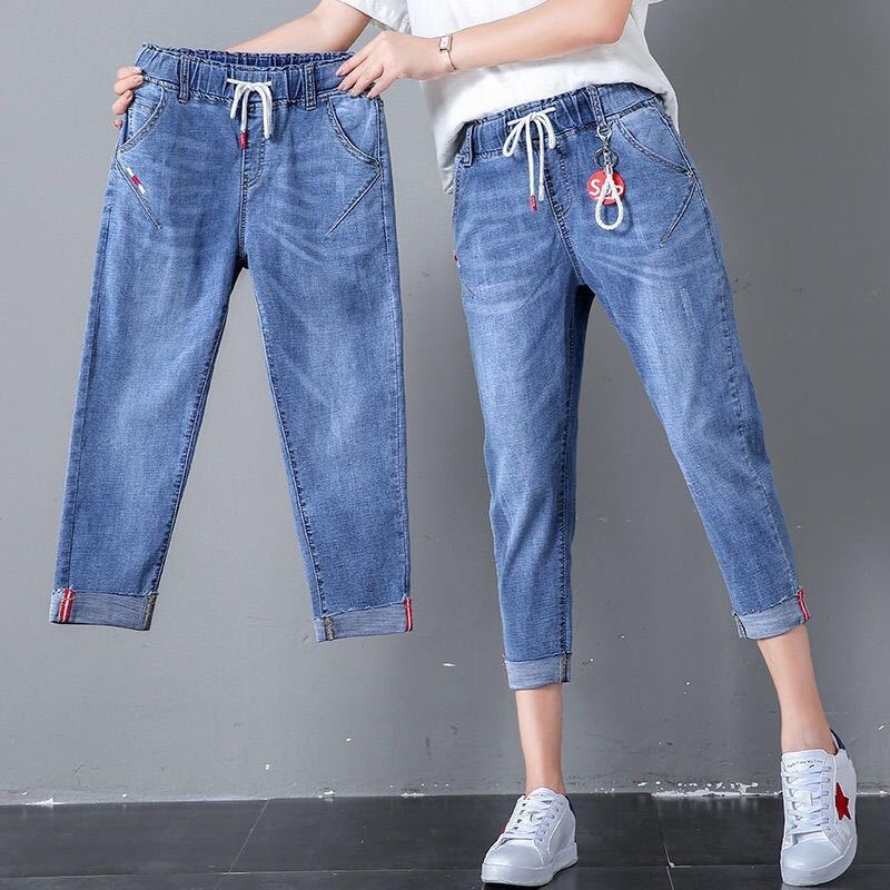 three fourth jeans pants for ladies