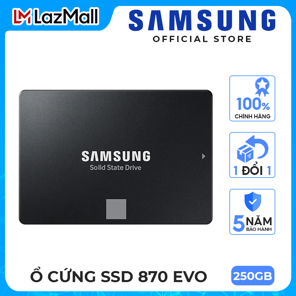 Ổ cứng SSD Samsung 870 Evo SATA III 2.5 inch 1 Đổi 1 Bảo Hành 5 năm