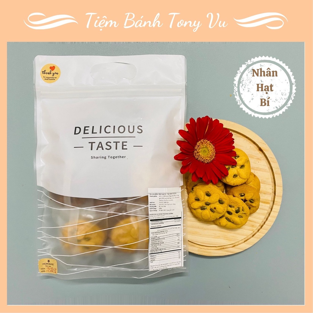 Bánh Quy Bơ Vani 250g Ít Ngọt - Handmade (Butter Cookies)