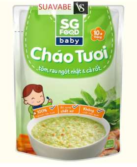 Cháo tươi baby tôm rau ngót nhật cà rốt 240g