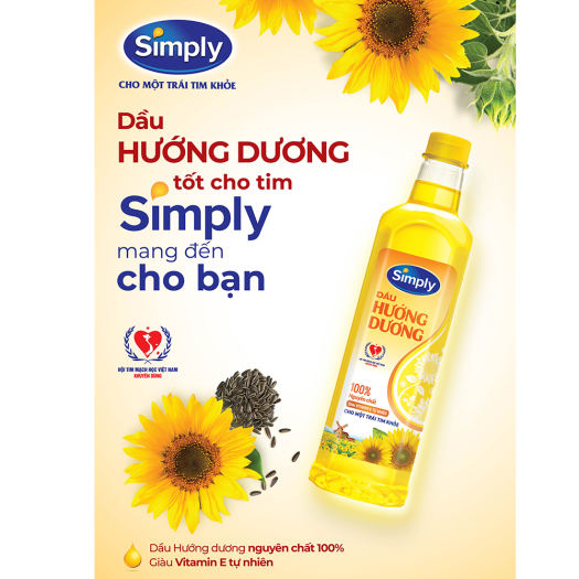 Dầu hướng dương Simply 1L