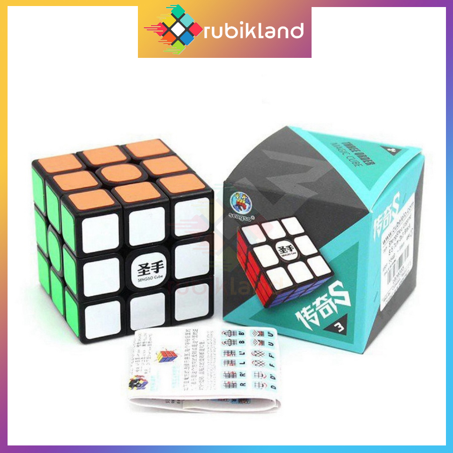 Rubik 3x3 ShengShou Legend S Khối Lập Phương Rubic 3 Tầng Hộp Xanh Đồ Chơi
