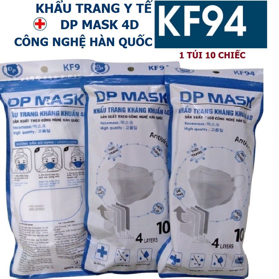 Khẩu trang KF94 Tiêu Chuẩn Hàn Quốc chống vi khuẩn, virus, bụi, khẩu trang 3d chống bụi siêu mịn, Tulifly Store