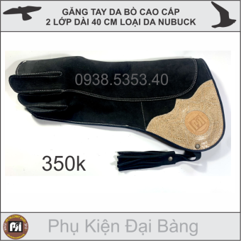 Găng tay da bò nuôi chim đại bàng ưng