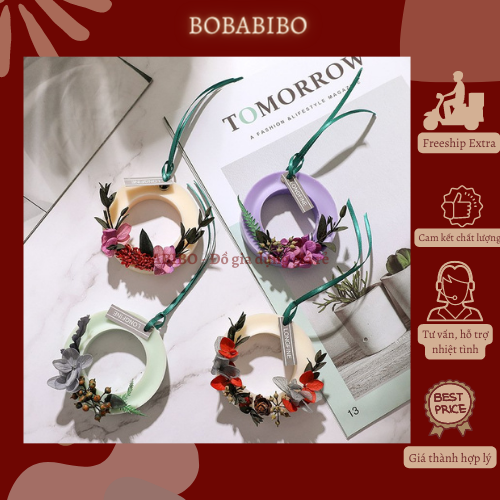 Sáp hoa thơm treo phòng, sáp thơm tủ quần áo, xe ô tô, sáp thơm treo decor phòng bobabibo