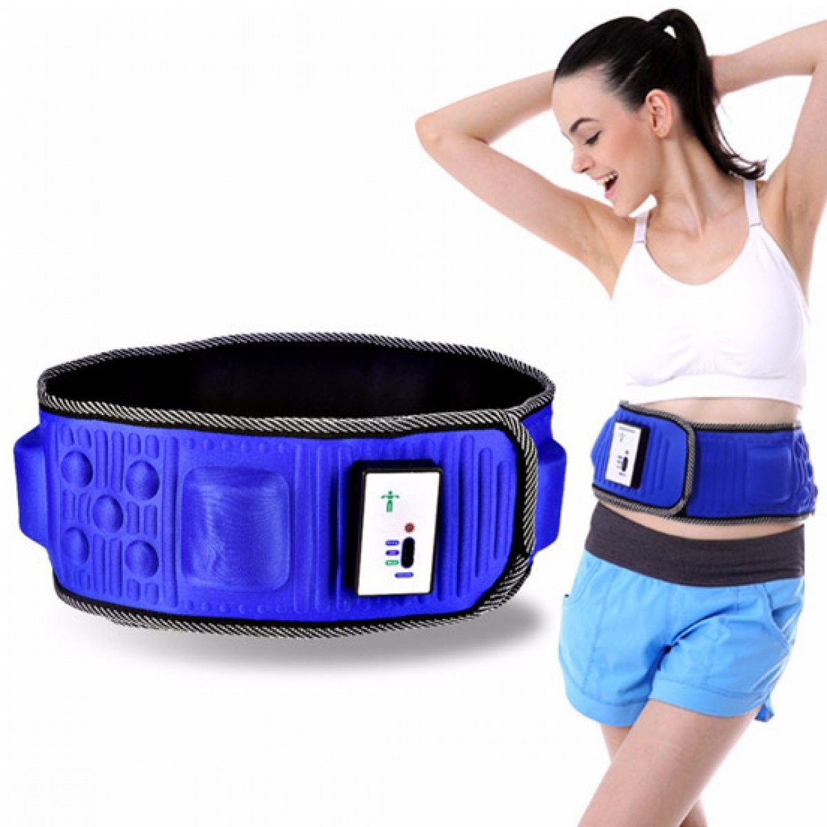 Đai Massage Giảm Mỡ Bụng Cho Vòng Eo Thon Gọn, Máy Massage Tan Mỡ Toàn Thân X5 Bảo Hành Lỗi 1 Đổi 1