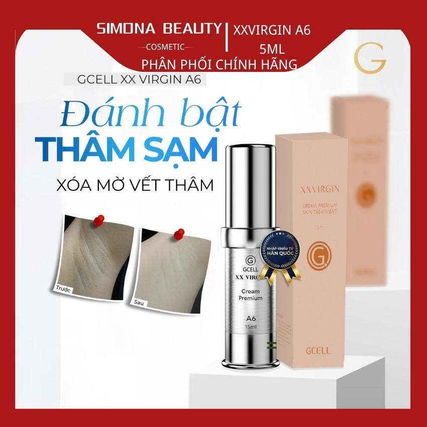 Kem Dưỡng Trắng Giảm Thâm Nách Bẹn Mông XXVIRGIN GCELL HÀN QUỐC A6 15ml SIMONA BEAUTY AA07 Kem Trắng Da Body Cải Thiện Chăm Sóc Cơ Thể Đơn Giản Tại Nhà