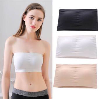 Áo Bra Nữ Không Dây và 2 Dây Su Trơn Mặc Vest Mặc Croptop đẹp - Áo Bra Nữ Cho Học Sinh Có Mút Ngực - Áo Nịt Ngực Quây Không Đường May màu da màu trắng màu đen