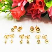 18K Bangkok GOLD rosegold plated earrings JEWELRY