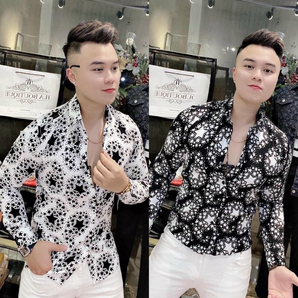 Áo sơ mi nam, áo sơ mi tay dài chất lụa cao cấp bền đẹp thời trang hpstore smlq05