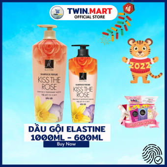DATE XA 2024 TPHCM Dầu gội Elastine hương nước hoa 1000ml - thương hiệu Hàn Quốc - Kiss the rose - chai siêu to