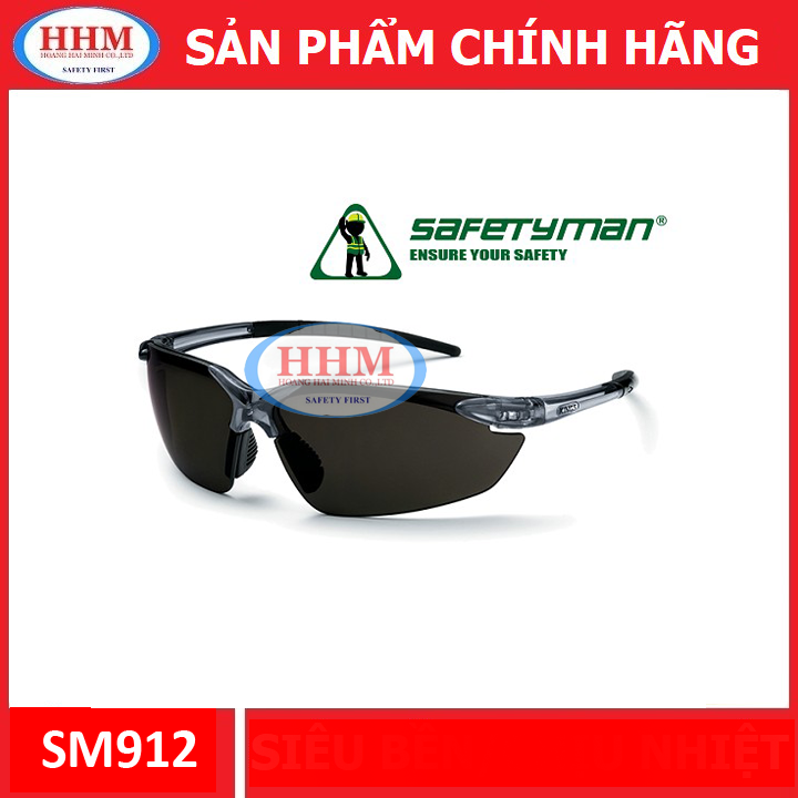 Kính bảo hộ Safetyman SM912 màu đen