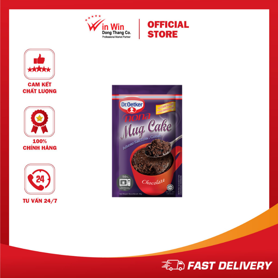 Bột làm bánh mug cake socola dr. oetker 50g