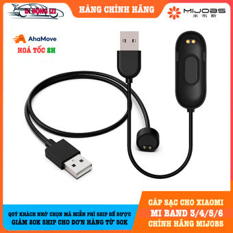 Cáp Sạc Xiaomi Mi Band 6/5/4/3 - Hàng Mijobs Chính Hãng - Sạc Chuyên Dụng, Chất Lượng Cao