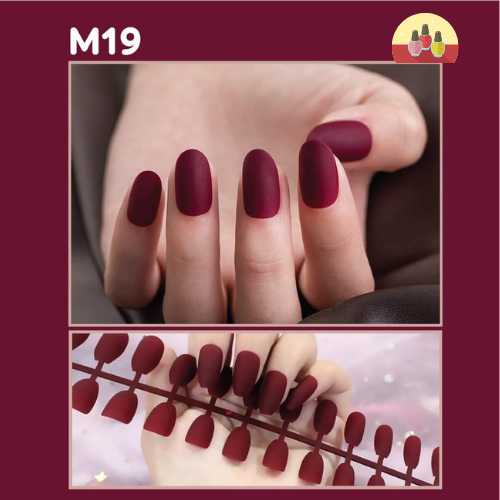 Bộ 24 móng tay giả chống thấm nước m19