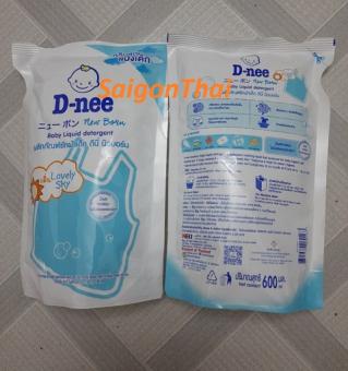 Nước giặt xả TÚI Dnee 600ml Thái Lan - Xanh dương lợt