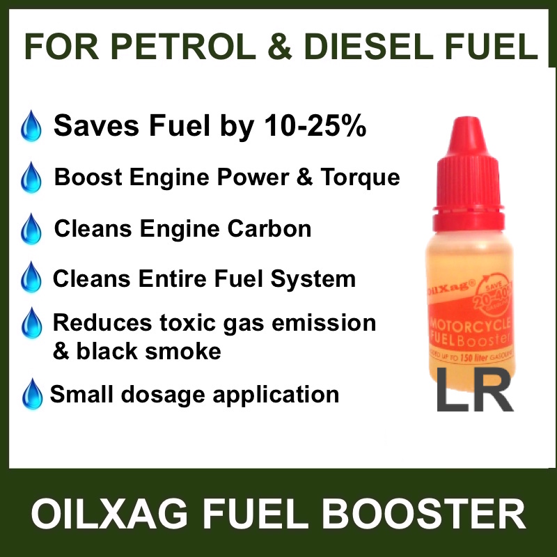 OilXag Motorcycle Fuel Booster Additive 15ml Saves Fuel Increase