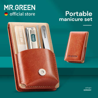 MR.GREEN Portable Bộ Làm Móng Tay Bộ Chăm Sóc Móng Chân Đinh Thép Không Gỉ Dụng Cụ Cắt Tỉa Du Lịch Hộp Quà Tặng Cho Bạn Bè Hoặc Gia Đình