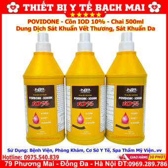 Dung Dịch Sát Khuẩn POVIDON - Cồn iod 10% Diệt Vi Khuẩn, Virut, Nấm Trên Da