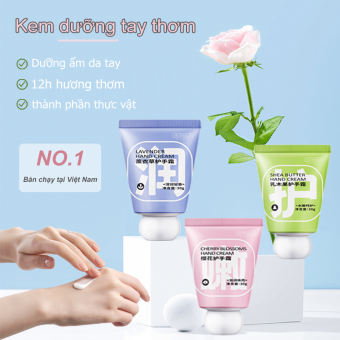 Kem Dưỡng Ẩm Cho Tay Kem dưỡng ẩm chống khô da tay tinh chất axit hyaluronic dưỡng ẩm dưỡng ẩm chăm sóc da tay săn chắc chống khô  Kem Dưỡng Ẩm Hương Lavender và Sakura, Dầu Hạt Mỡ Mỡ - 30g