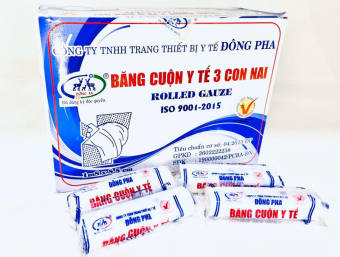 Băng cuộn y tế 3 con nai chăm sóc vết thương gạc cuộn y tế