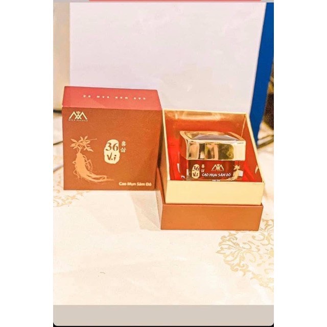 Cao mụn sâm đỏ 36 vị - meea organic hủ mini 5gr