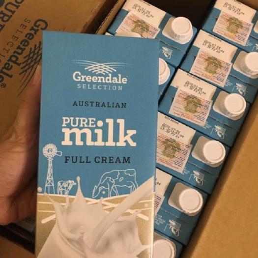 Sỉ Sữa tươi Úc - Sữa tươi nguyên kem Greendale Pure - Không đường - Thùng 12 hộp 1L