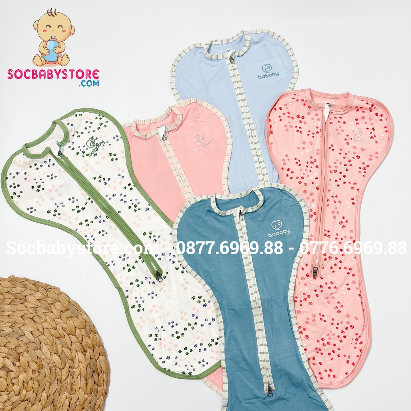 Nhộng chũn, túi ngủ sơ sinh Bu Baby