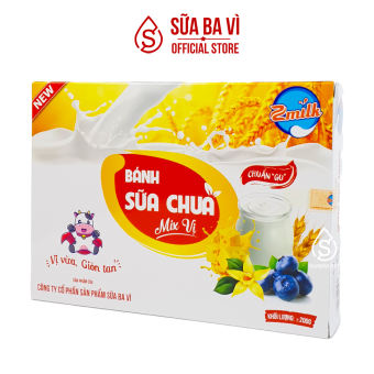 Bánh Sữa Chua Mix Vị Ba Vì - Hộp 200g