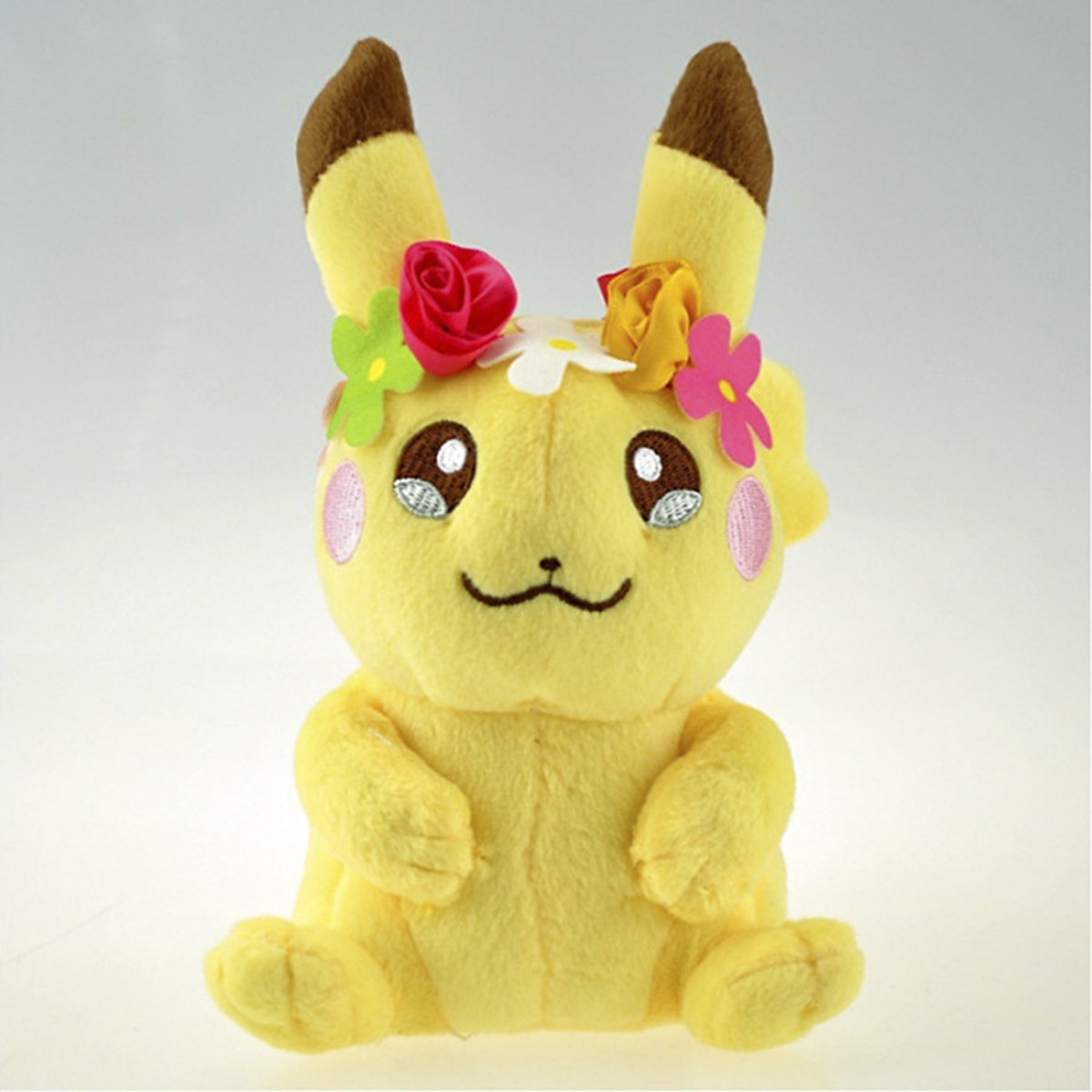 Gấu Bông Pokemon Chuột Điện Pikachu Bé Gái Đội Vòng Hoa  Gb335