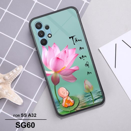 ┅┇  Ốp lưng kính cường lực Samsung A32 Ốp điện thoại cao cấp Son Store
