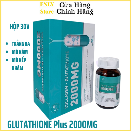 Viên uống trắng da làm mờ nám glutathione 2000mg